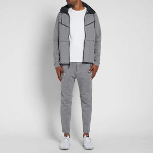 Conjuntos Deportivos de Pantalones Jogger Ajustados Personalizables de Forro Polar de Poliéster/Algodón Transpirable de Talla Grande para Hombre al por Mayor - Product Image 3