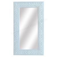 Fournisseur en gros de miroirs muraux rectangulaires d'intérieur de style vintage Grand miroir à cadre en bois pour le salon au prix d'usine