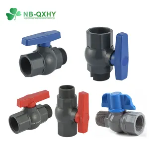 중국 공장 무료 샘플 소켓/스레드 1/2 4 인치 PVC 플라스틱 팔각형 볼 밸브