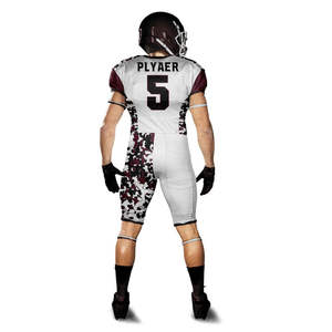 Uniforme de Fútbol Americano de Diseño Personalizado Más Vendido, Conjuntos de Tallas Grandes, Ropa de Práctica Transpirable de Manga Corta - Product Image 4