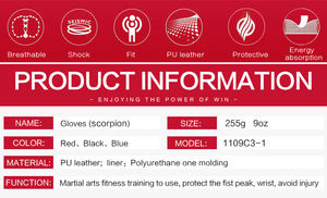 Guantes de Boxeo Wessing, Guantes de Entrenamiento, Guantes de Boxeo Luva, Guantes de Boxeo Sandal Moya Thai, Ligeros, Transpirables, Antideslizantes, Universales - Product Image 2