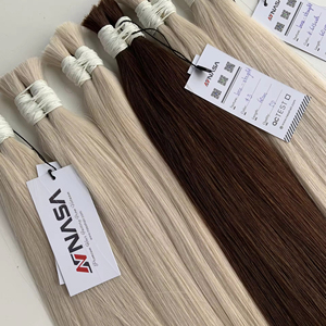 Extensions de cheveux en vrac au prix de gros cheveux vierges vietnamiens Double noyade 100 grammes toutes couleurs 18 pouces - Product Image 1