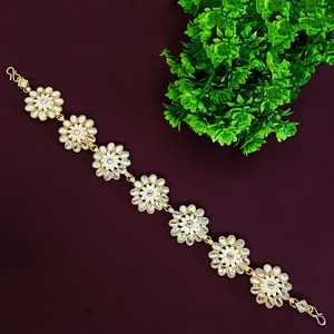 ชุดที่คาดผมเจ้าสาวพลอยเทียมคริสตัลอินเดีย/เครื่องประดับสร้อยคอสำหรับผู้หญิงสำหรับเป็นของขวัญ - Product Image 2