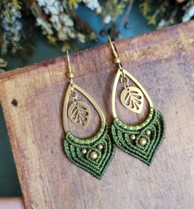 Boucles d'oreilles pendantes en argent 925 avec turquoise, fil violet, style bohème vintage, cadeau de Noël, bijoux faits à la main pour femmes - Product Image 3