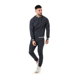 2025 hommes vêtements de sport survêtement hiver respirant surdimensionné imprimé survêtement motif solide poids lourd grande taille - Product Image 1