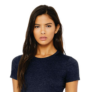 T-Shirt moulant pour femmes, 100% Airlume, en coton peigné et à anneau, simple, 4.2 oz, gris foncé - Product Image 4