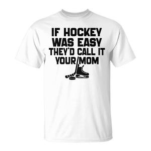 T-shirt promotionnel vintage « Si le hockey était facile, ils appellerient ça ta maman » - Product Image 1