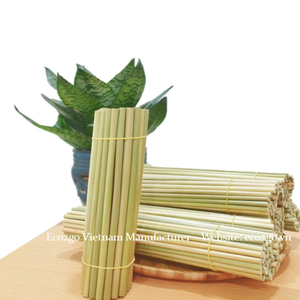 Biodegradable Grass Drinking Straws/ Grass Straws / Disposable Straws Vietnam Bulk Sale Ecofriendly From Eco2go Vietnam - Product Image 2