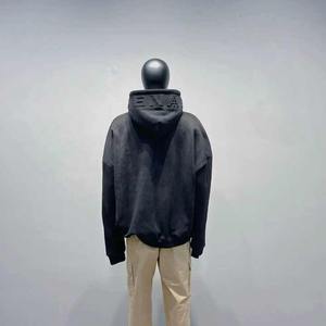 Fabricant de vêtements pour hommes qualité supérieure 100 coton surdimensionné 3d logo embossé sweats à capuche - Product Image 4