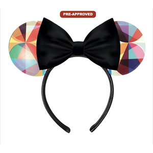 Resplandeciente H.E.R. Accesorios Personalizados de Fábrica: Diadema con Orejas de Ratón y Diseño de Lazo, Material de Vinilo, Ajuste Universal, Envío Directo - Product Image 1