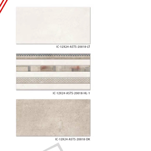 กระเบื้องเซรามิกติดผนังขนาด 300x600 มม. สำหรับห้องน้ำ ห้องครัว ผิวมันเงา/ด้าน ลายแกะสลักแบบน้ำตาล ดีไซน์ทันสมัยสำหรับตกแต่งภายใน - Product Image 1