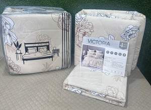 Ensemble de literie en microfibre de qualité supérieure avec couette douce, respirante et élégante pour la maison moderne et la chambre d'amis - Product Image 6