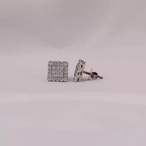 New White Gold Diamond <b>Earring</b> for <b>Women</b> Wedding Party and Festival Occasion Available at Affordable Price - Product Image 2