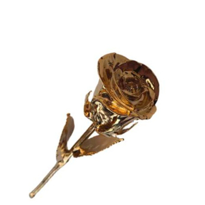 Attractive 24k Gold Dipped Real Yellow <b>Rose</b> Natural Flower Handmade <b>Rose</b> Unique Romantic Gift For Valentines Day Anniversary - Product Image 5