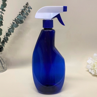 Bouteille de pulvérisateur à gâchette en plastique PET de 650ml en gros 28mm plat 41g vide recyclage jardin nettoyage fin brouillard flux vaporisateur