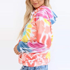 Style à la mode femmes cravate teinture à capuche Unique cravate teinture motif nouvelle mode vêtements pour femmes cravate et teinture à capuche - Product Image 5