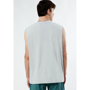 Camisetas sin mangas de talla grande para hombre, camisetas sin mangas transpirables de algodón de estilo callejero para verano, camisetas sin mangas para hombre - Product Image 3