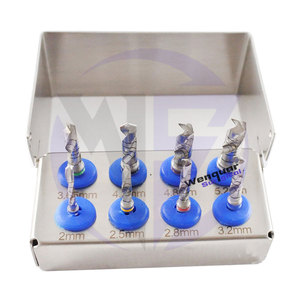 Kit de taladro de Implantología del fabricante, 5 uds., taladros dentales negros recubiertos de titanio con organizador de fresas gratis, instrumentos quirúrgicos - Product Image 6