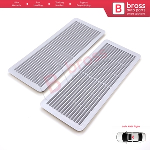 BSR632-1 2 Piezas Cubierta de Rejilla de Ventilación para Techo Solar, Color Gris Claro, para W202 W203 W208 W209 W210 W211 W215 W219 W220 W240 W140 - Product Image 4