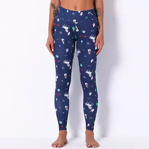 Leggings de Yoga de Cintura Media, Transpirables, de Spandex/Nailon, con Efecto Push-Up para Mujer - Product Image 1