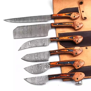 Vente en gros service personnalisé OEM ODM de haute qualité meilleur prix ensemble de couteaux de chef de cuisine en acier Damas ensemble de couteaux de cuisine faits à la main - Product Image 5