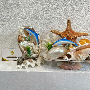 Souvenir de réfrigérateur personnalisé en usine, en forme d'ancre de mouette, orné de perles polies, thème nautique, Tahiti, Santorini, Floride, océan, marine, dauphin, tortue de mer - Product Image 1