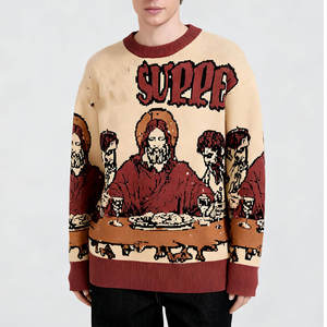 Sweat-shirts personnalisés avec logo personnalisé, sweat-shirts pour hommes bon marché, sweat-shirts unis, sweat-shirts à col rond - Product Image 4