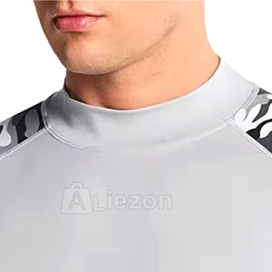 Último diseño Venta caliente Hombres Camisas de compresión Cómodo Fitness Wear Hombres Camisas de compresión - Product Image 3