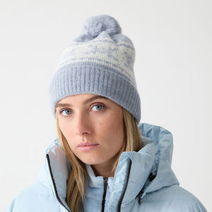 หมวกบีนนี่ผ้าแจ็คการ์ดตัวอักษรอินเทรนด์หมวกถักแบบปรับแต่งได้สำหรับฤดูหนาวหมวกอบอุ่นปักโลโก้ได้ตามต้องการสำหรับแฟชั่นแนวสตรีท - Product Image 5