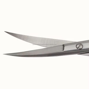 Tijeras Curvas para Recortar Cejas, Tijeras de Acero Inoxidable para Manicura y Cutículas, Herramienta de Cuidado Personal para Mujeres y Hombres - Product Image 2