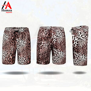 กางเกงว่ายน้ำขาสั้นผู้ชายพิมพ์ลายเสือดาวเอวยางยืด100% หลายสีแห้งเร็วผ้าโพลีเอสเตอร์180 GSM - Product Image 6