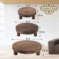 Support de présentation en bois multifonctionnel fait main - Socle surélevé de style vintage pour la décoration de table