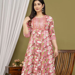 Robe longue de qualité supérieure séquence broderie travail côté Dori Handloom fabricant indien - Product Image 1