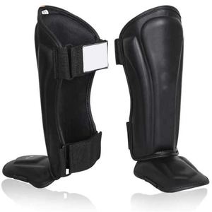 2025 nouveauté meilleure vente cuir de vachette protège-tibias Logo personnalisé taille adulte et jeunesse protège-pieds pour SI-SG-02 de boxe - Product Image 6