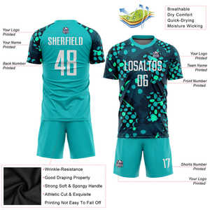 Fabricante de uniformes de fútbol Sublimación Camiseta de fútbol Ropa de equipo personalizada para clubes Órdenes escolares y uso de práctica a granel - Product Image 2