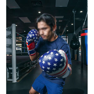 Gants en cuir de vachette respirant de qualité supérieure du Pakistan Gants de boxe Fighting Training Kick Gants de boxe - Product Image 6