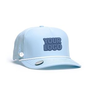 Gorra de golf de alto rendimiento con marcador de bola y soporte para tee, logotipo de goma personalizado, cinta interior tejida, de secado rápido y cierre snapback, precio mayorista - Product Image 2