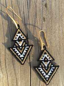 Pendientes colgantes bordados de diseñador elegante Accesorios de moda de lujo - Product Image 5