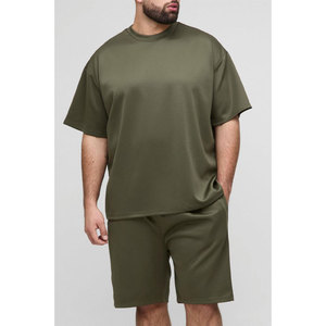 Ensemble short et t-shirt en coton respirant pour homme – Survêtement décontracté grande taille – Offre spéciale - Product Image 4