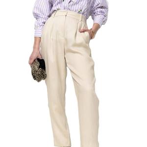 กางเกงคาร์โก้คุณภาพสูง MOQ ต่ำ กางเกงลำลองผู้หญิง เสื้อผ้าผู้หญิง กางเกงเอวสูงมีกระเป๋า - Product Image 6