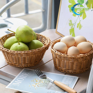 Handcrafted Vietnamese <b>RATTAN</b> TRAY FRUIT <b>STORAGE</b> <b>BASKET</b> Perfect for Stylish Eco-Friendly and Practical Home Organization - Product Image 4
