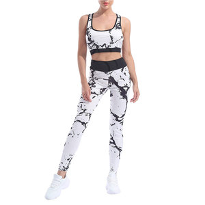 100% Top haute qualité vêtements de Fitness taille adulte femmes Yoga ensemble respirant et confortable femmes Yoga ensemble - Product Image 3