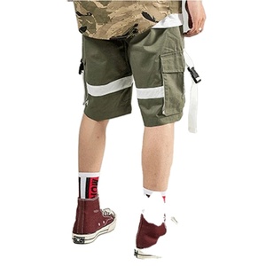 Summer Denim <b>Shorts</b> <b>Men's</b> Casual American High Street Loose Straight Mid-length Trousers Quarter Pants - Product Image 3