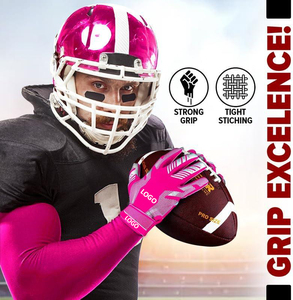 Protège-main anti-abrasif paume en cuir gants de football enfants adolescents récepteur américain chauffant gants d'entraînement sportif fournisseur - Product Image 4