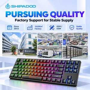 <span class=keywords><strong>Clavier</strong></span> de jeu à membrane rétroéclairé RVB 87 touches, <span class=keywords><strong>clavier</strong></span> filaire USB, fabricant de logo personnalisé OEM - Product Image 3