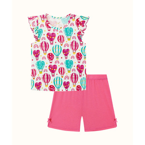 Conjuntos Cortos de Tela de Bambú para Niñas Pequeñas, Ropa de Uso Diario - Product Image 2