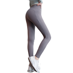Mallas de gimnasio para mujer de alta calidad, mallas de cintura alta, mallas gruesas para entrenamiento, mallas deportivas sin costuras para fruncir el trasero - Product Image 5