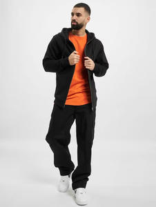 Sweat-shirt à capuche zippé pour homme, couleur unie, capuche avec cordon de serrage et poches kangourou, veste streetwear athlétique décontractée - Product Image 3