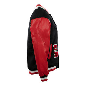 Veste universitaire universitaire universitaire de haute qualité du fabricant OEM Bomber de baseball personnalisée Letterman Support d'hiver en chenille en tissu - Product Image 1