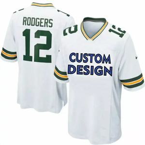 High Quality American Football <b>Jersey</b> with Custom Embroidered Logo Practice Wear Top <b>Short</b> Sleeve Wholesale Bulk Quantity - Product Image 4